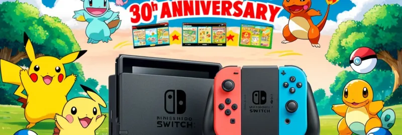 Nostalgia Unleashed: Pokémon Celebrates 30 Years with Classic Adventures on Switch