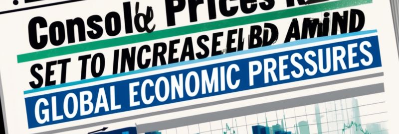 Console Prices Set to Increase Amid Global Economic Pressures